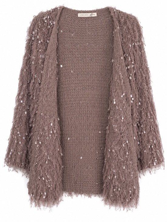 Altar'd State Sweaters - NWT Altar’d State Western Shaggy Fringe Sparkle Open Cardigan Size XS Boho Cozy